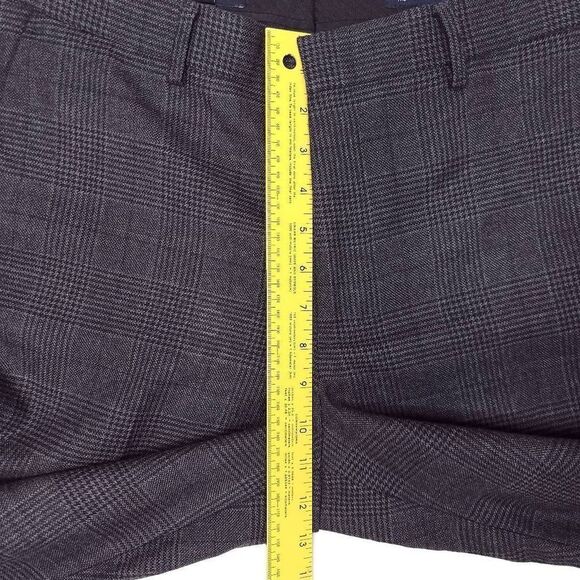 J Crew Thompson Dress Pants Mens 33x29 Wool Blend Glenn Plaid Gray EUC - Picture 6 of 9